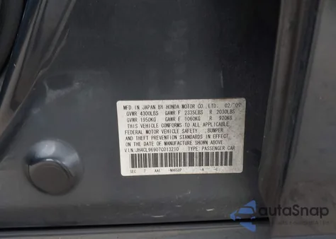 2007 Acura Tsx z USA, uszkodzony, nr VIN JH4CL96907C013210